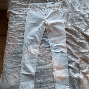 White All Saints skinny jeans